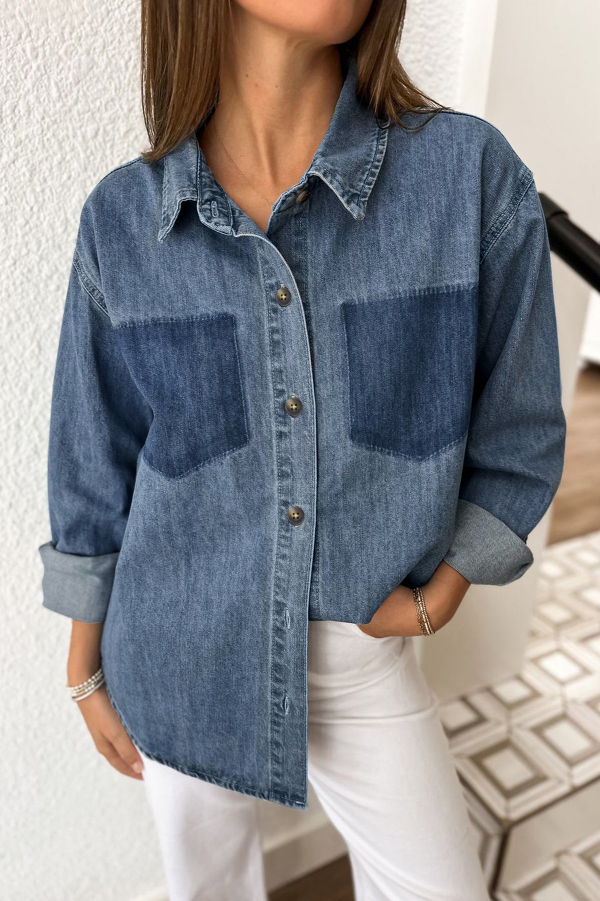 Sky Blue Denim Shirt