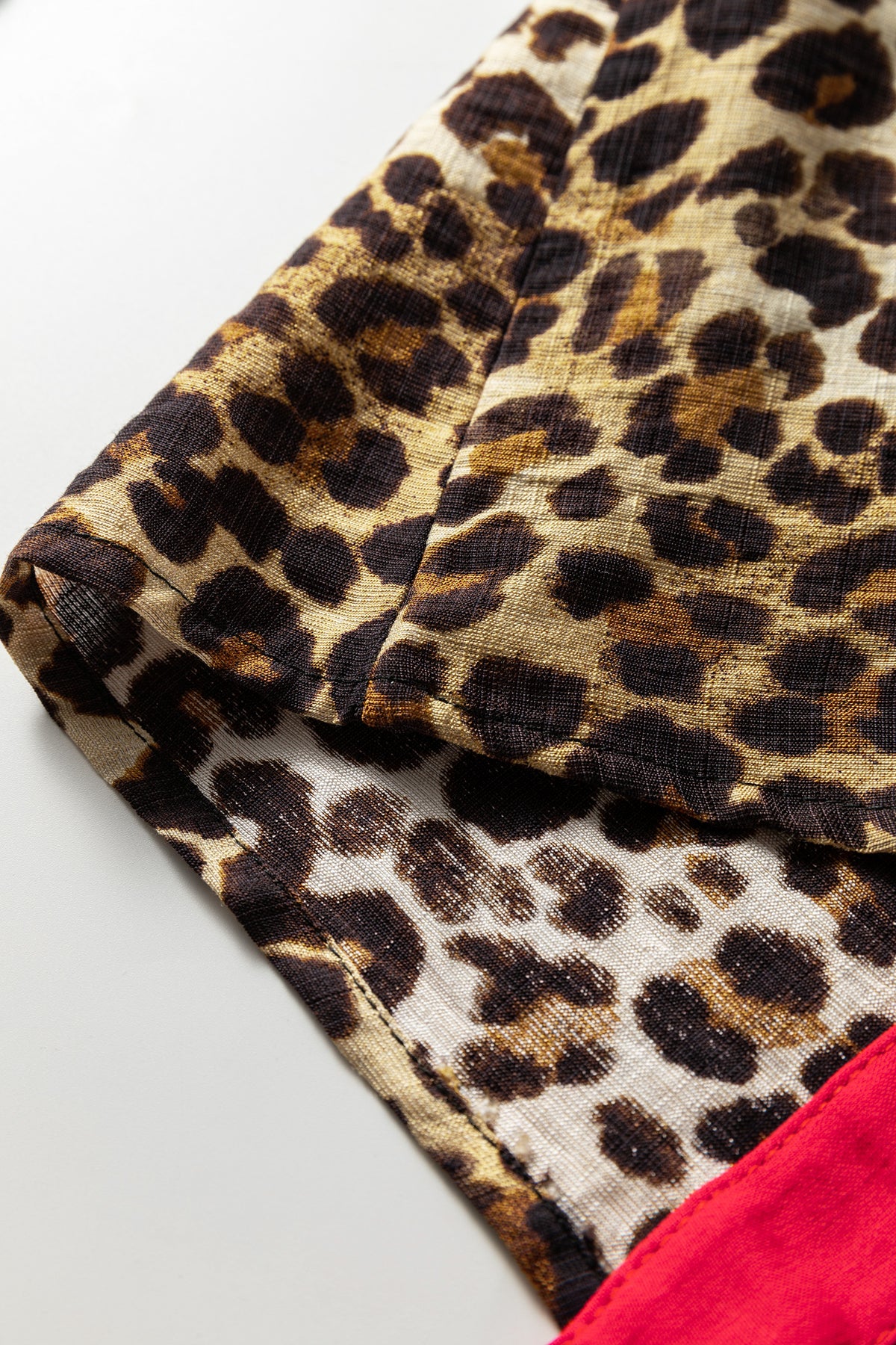 Brown Fierce Leopard Blouse