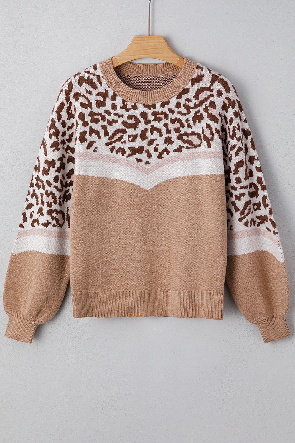 Yellow Leopard Baggy Sweater