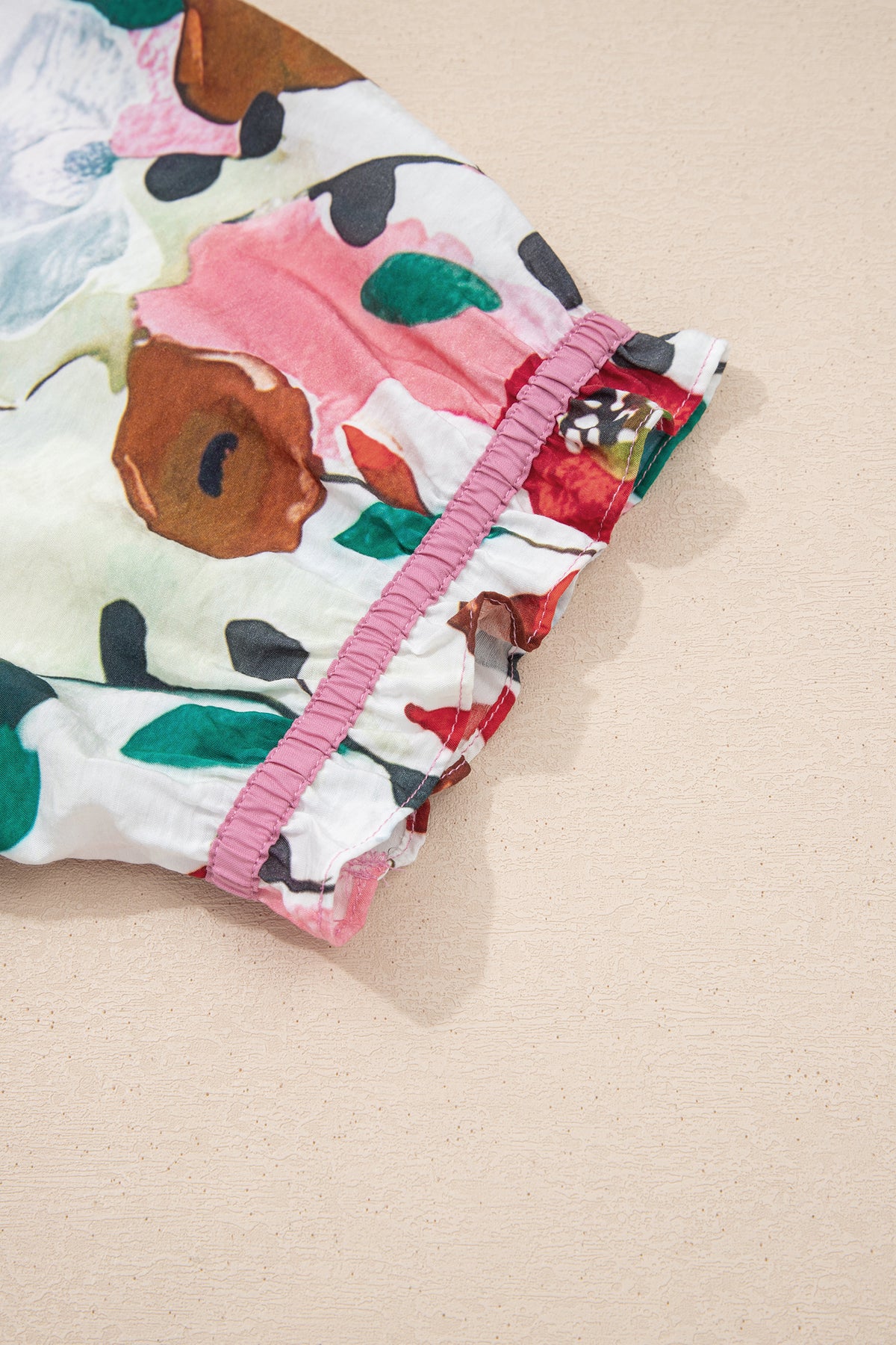 Plus Size Pink Floral Blouse