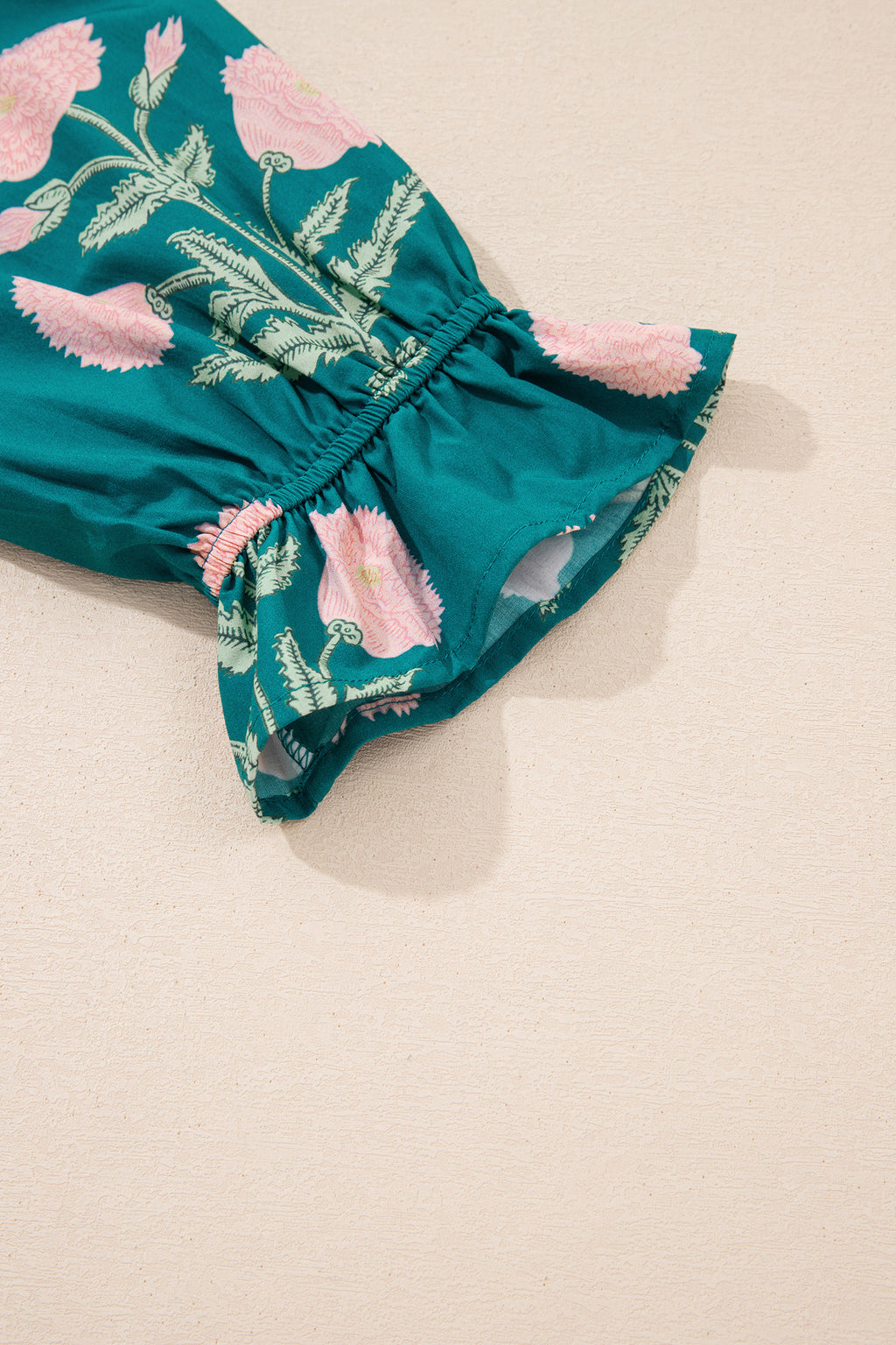 Casual Wild Flower 3/4 Sleeve Blouse