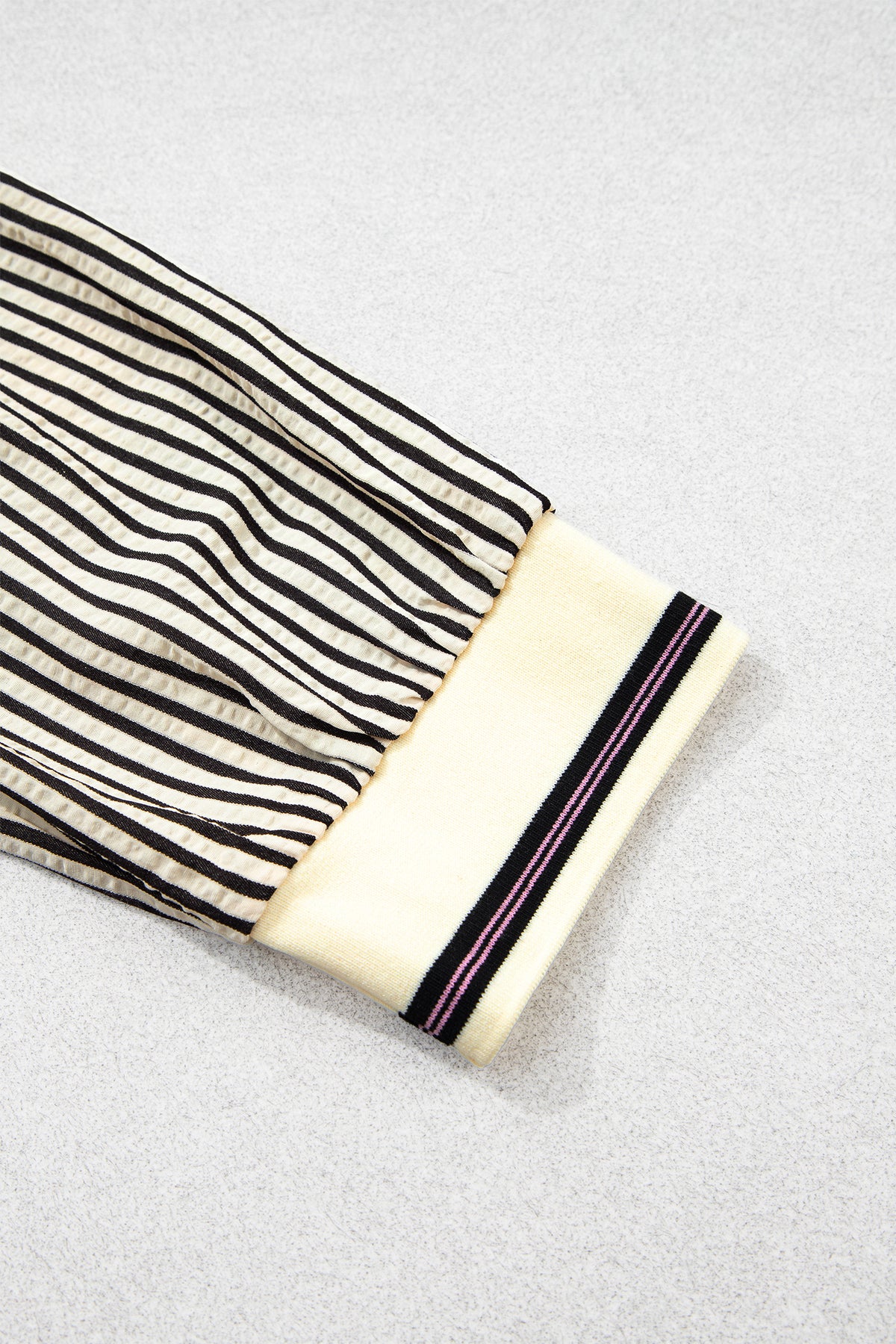 Plus Size Black Stripe Blouse