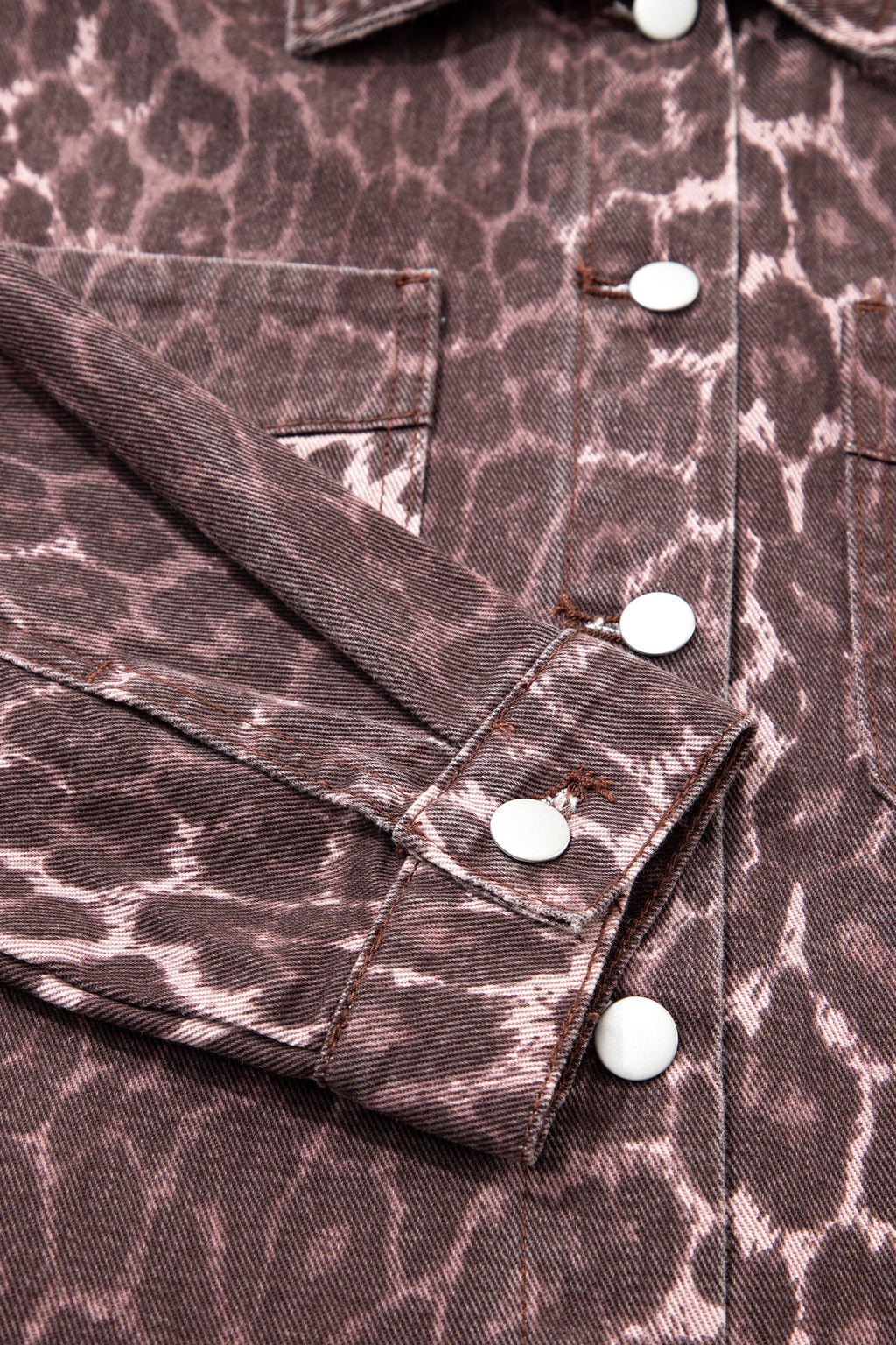 Leopard Print Denim Jacket