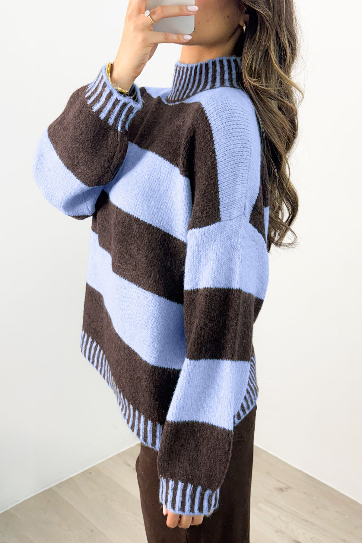 High Neck Pullover Sweater