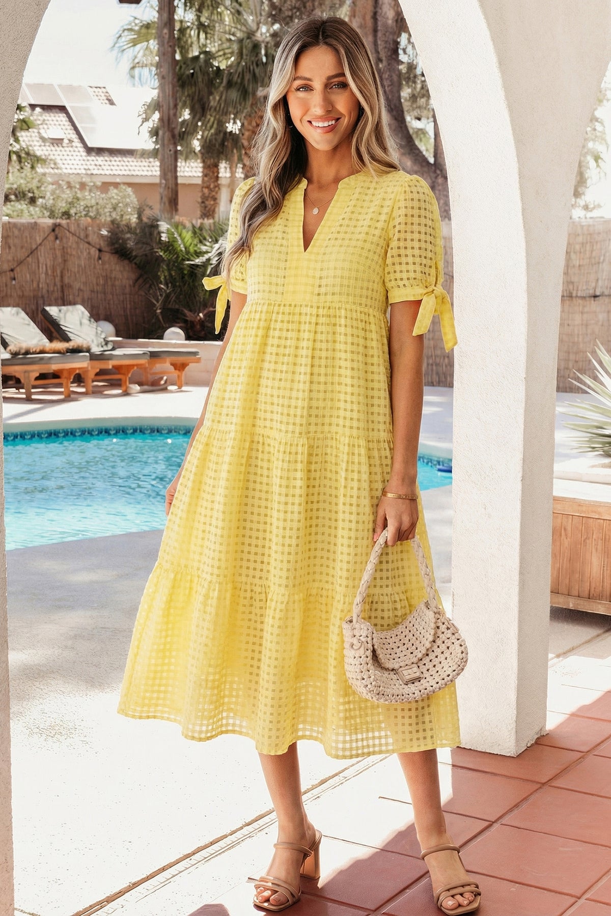 Yellow Midi Dress