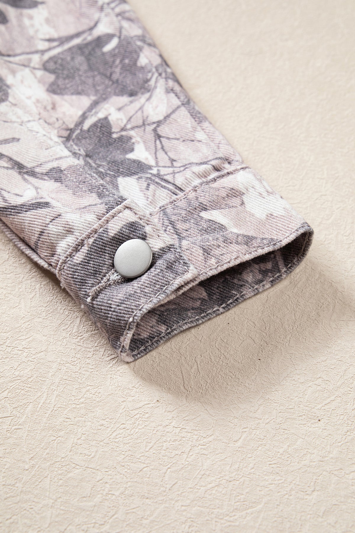 Camo Print Denim Jacket