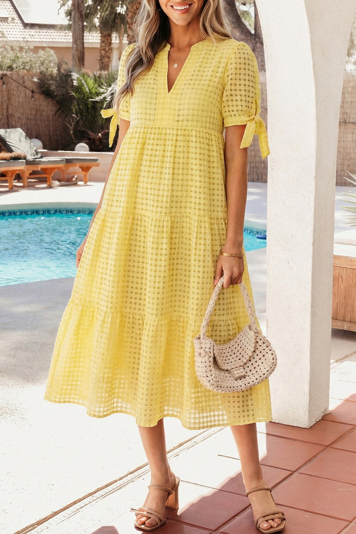 Yellow Midi Dress