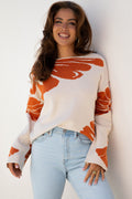 Flower Pattern Sweater