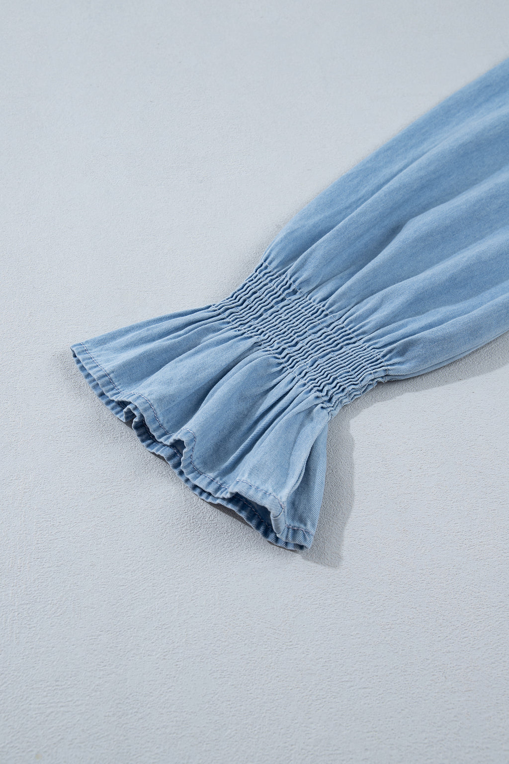 Western Ruffle Long Sleeve  Blouse