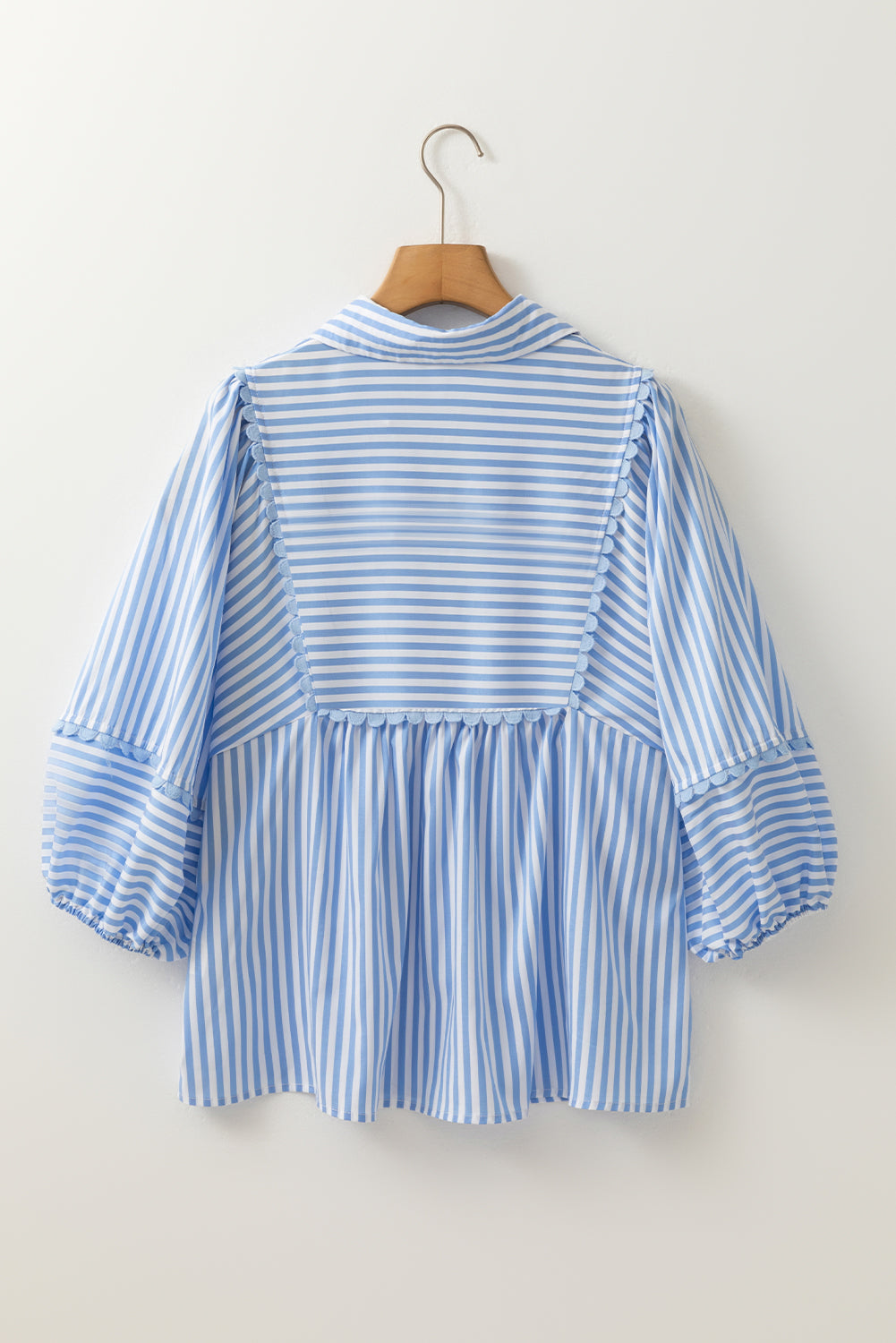 Sky Blue Stripe Blouse