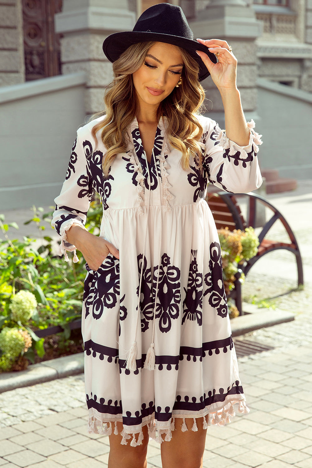 Western Pattern Dress