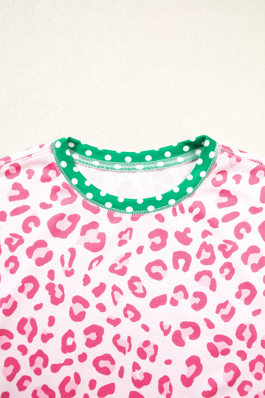 Leopard Polka Dot Long Sleeve Top