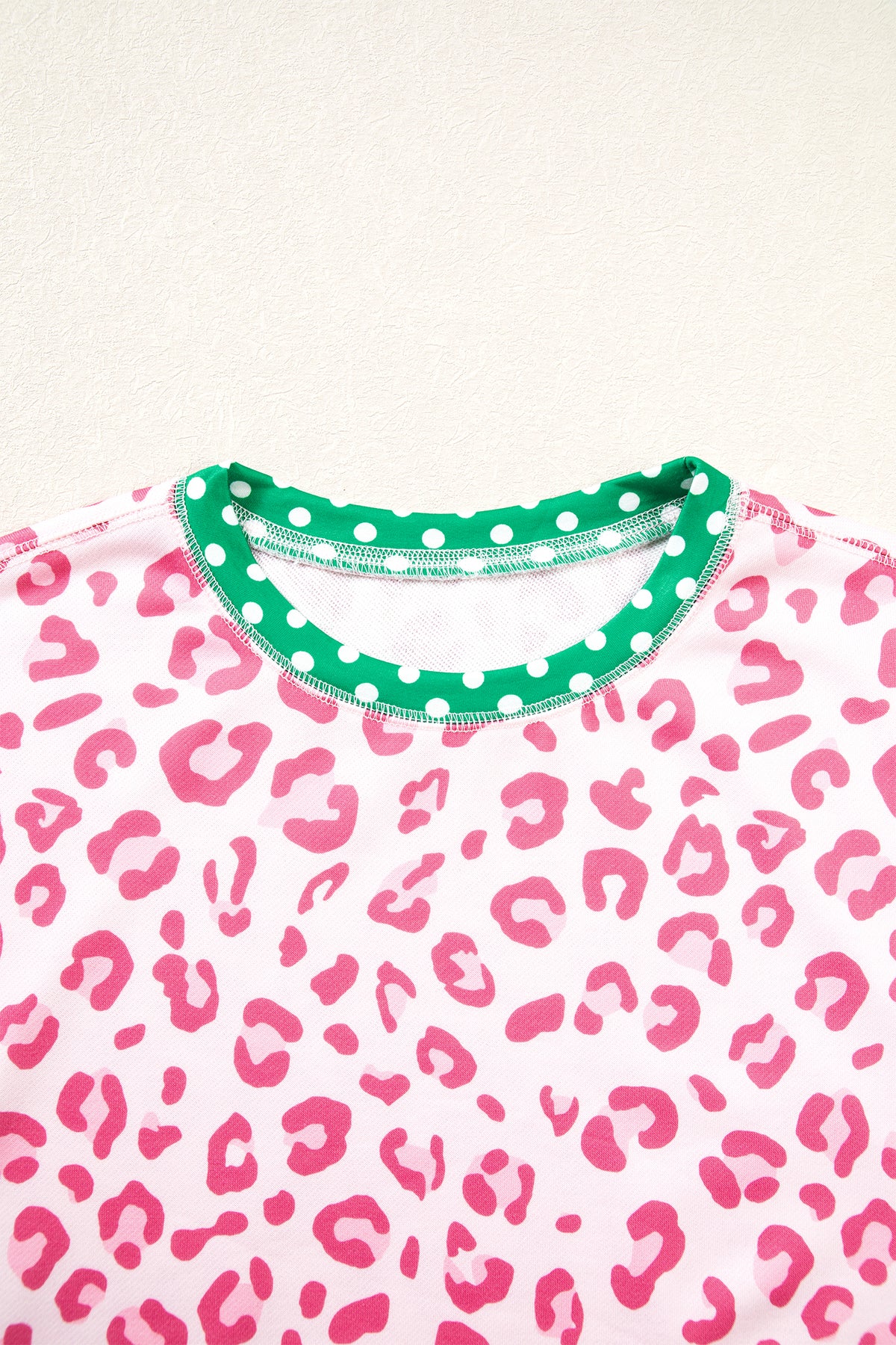 Leopard Polka Dot Long Sleeve Top