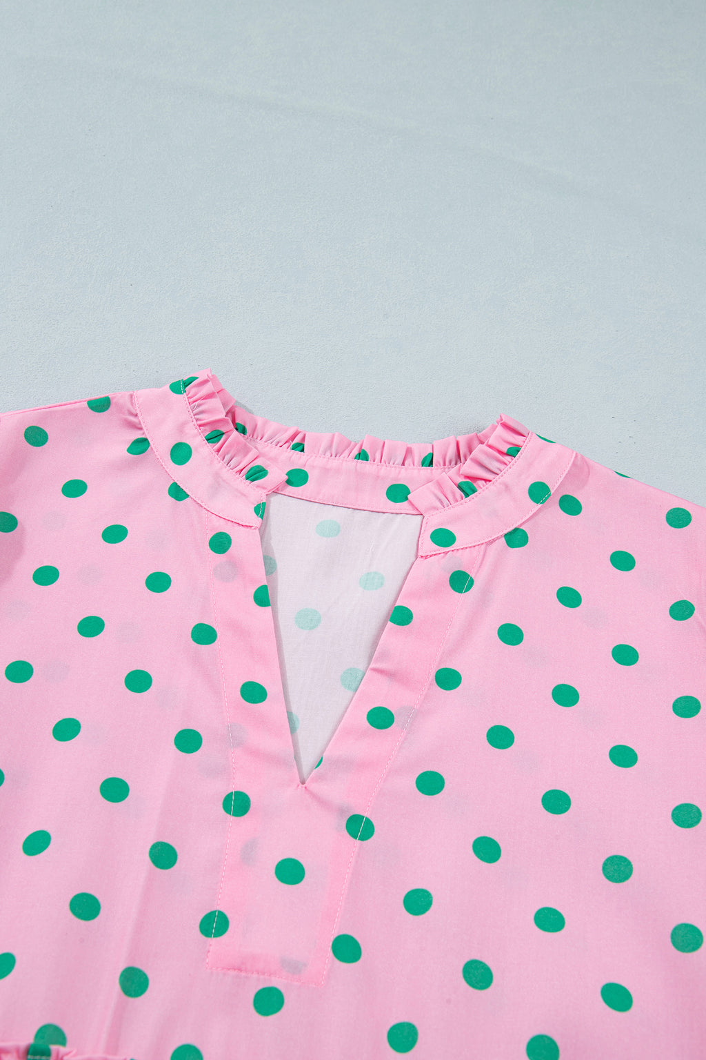 Pink Polka Dot Print Dress