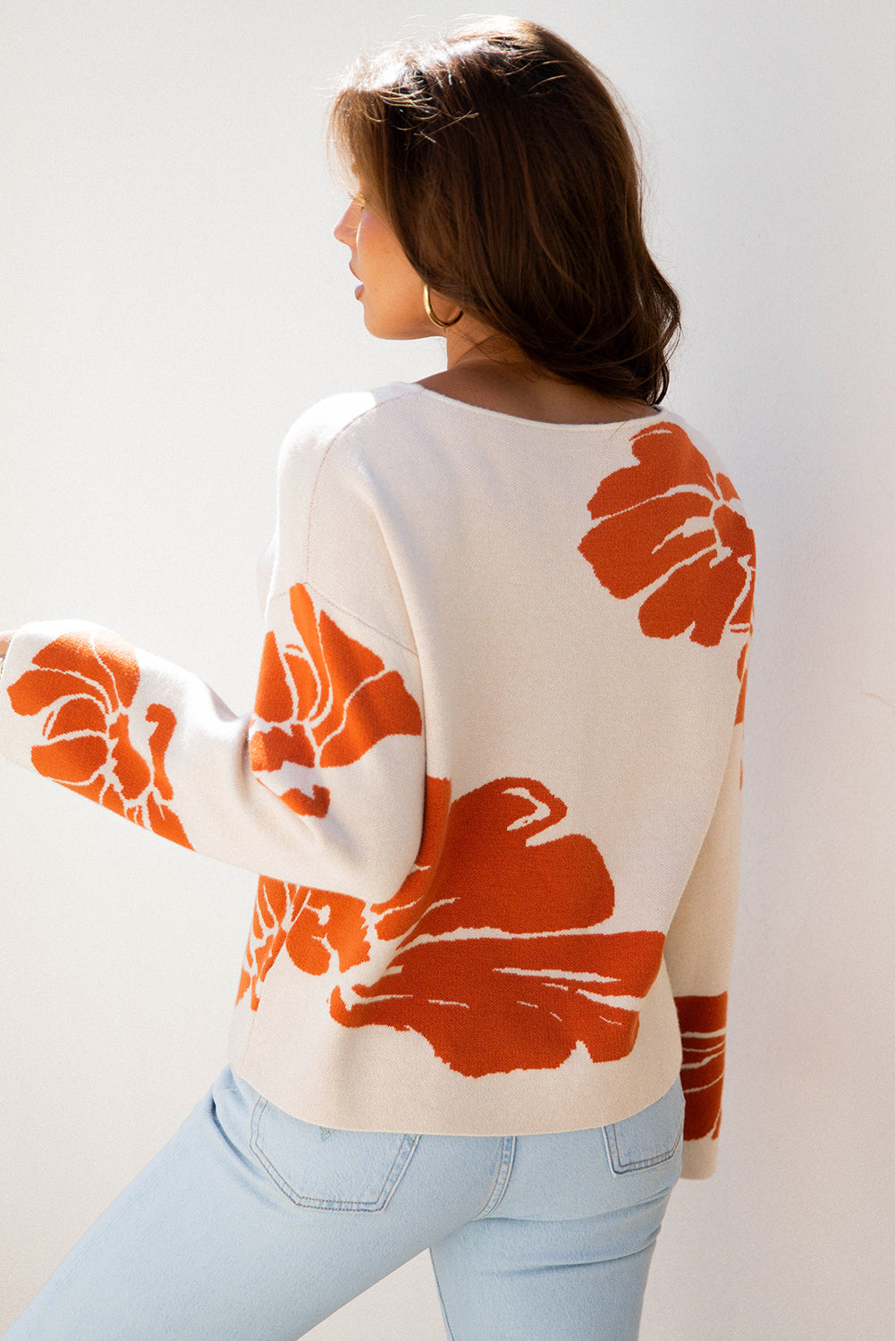 Flower Pattern Sweater