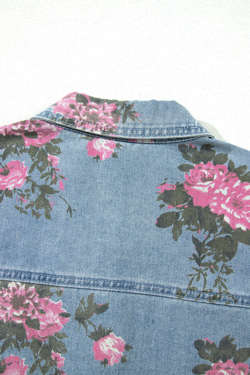 Floral Print Denim Jacket