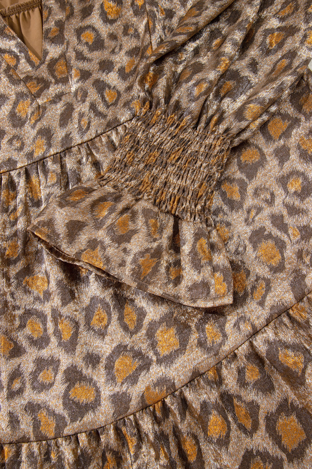 Khaki Leopard Print Dress