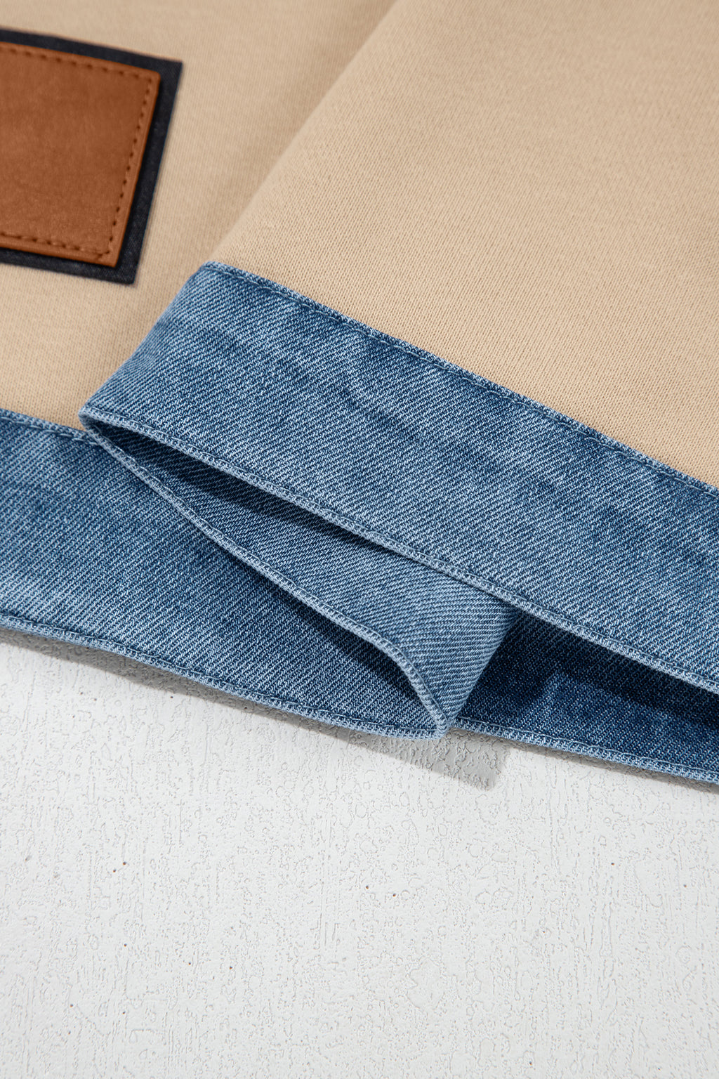 Parchment Denim Round Neck Tee