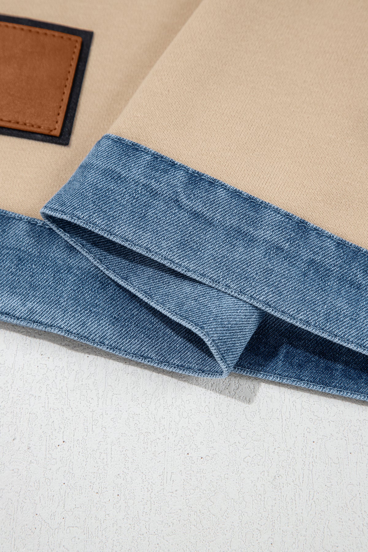 Parchment Denim Round Neck Tee