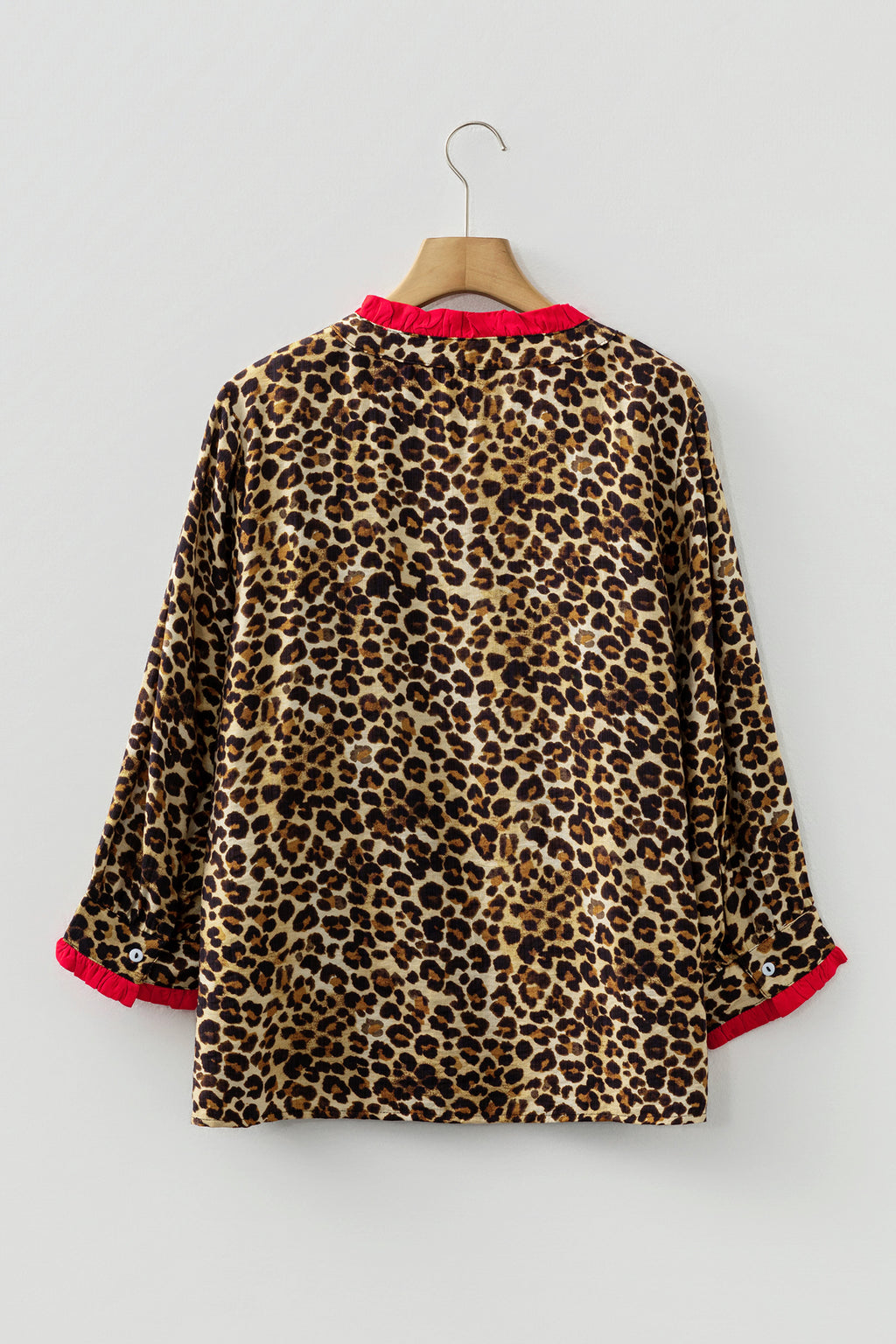 Brown Fierce Leopard Blouse