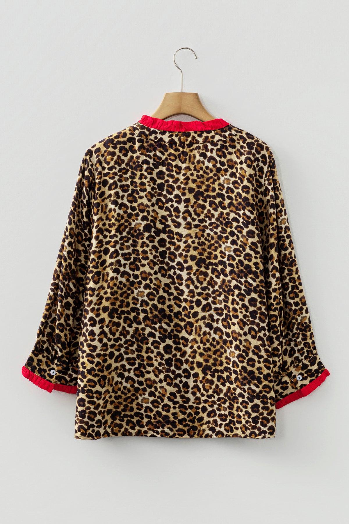 Brown Fierce Leopard Blouse