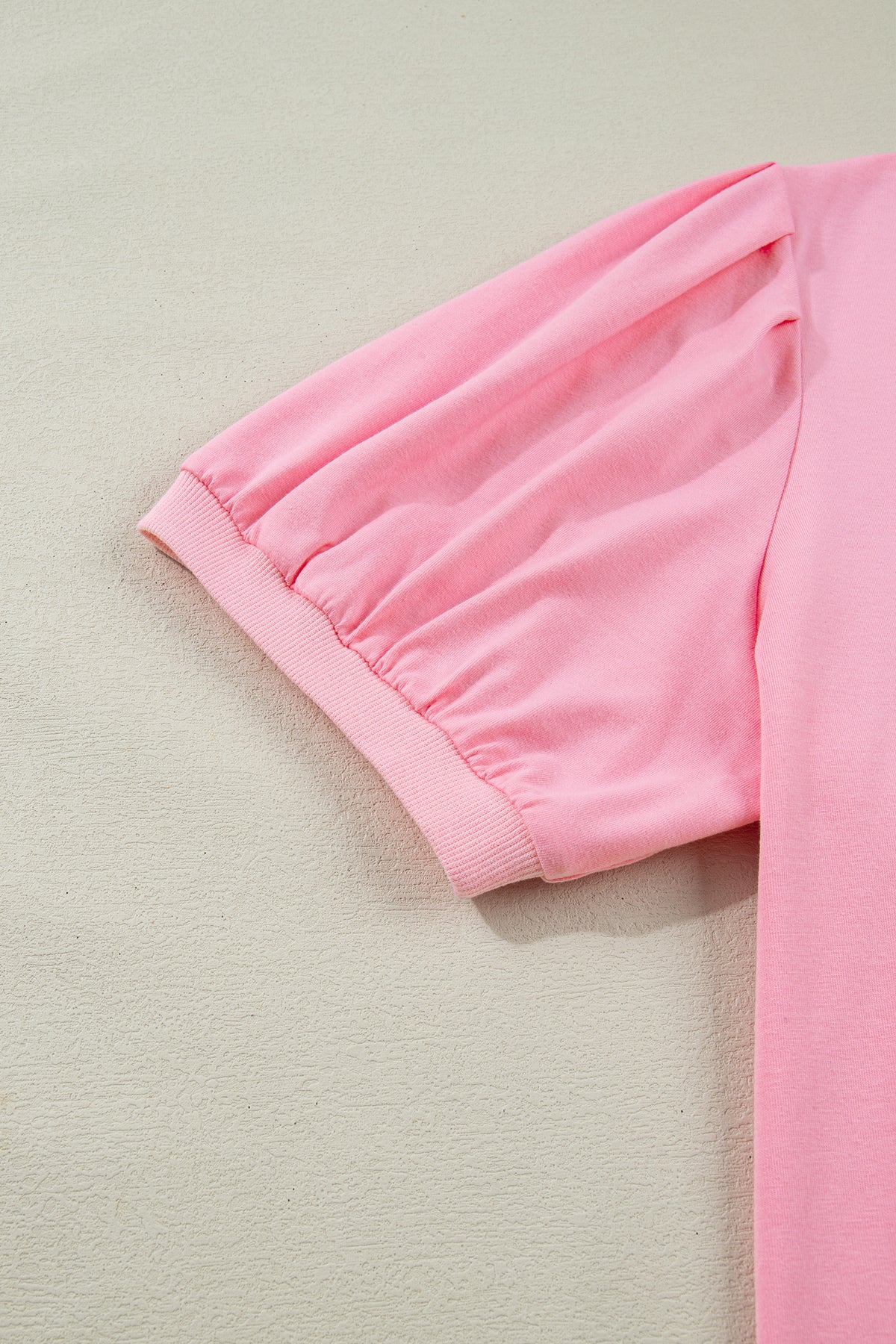 Plus Size Short Puff Sleeve Blouse