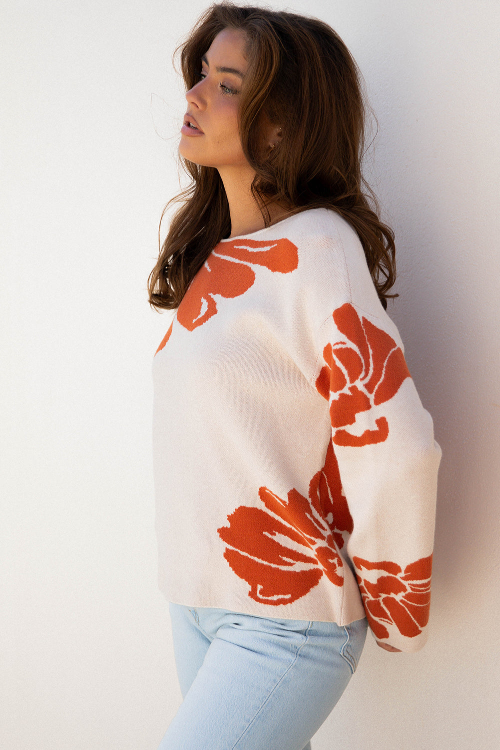 Flower Pattern Sweater