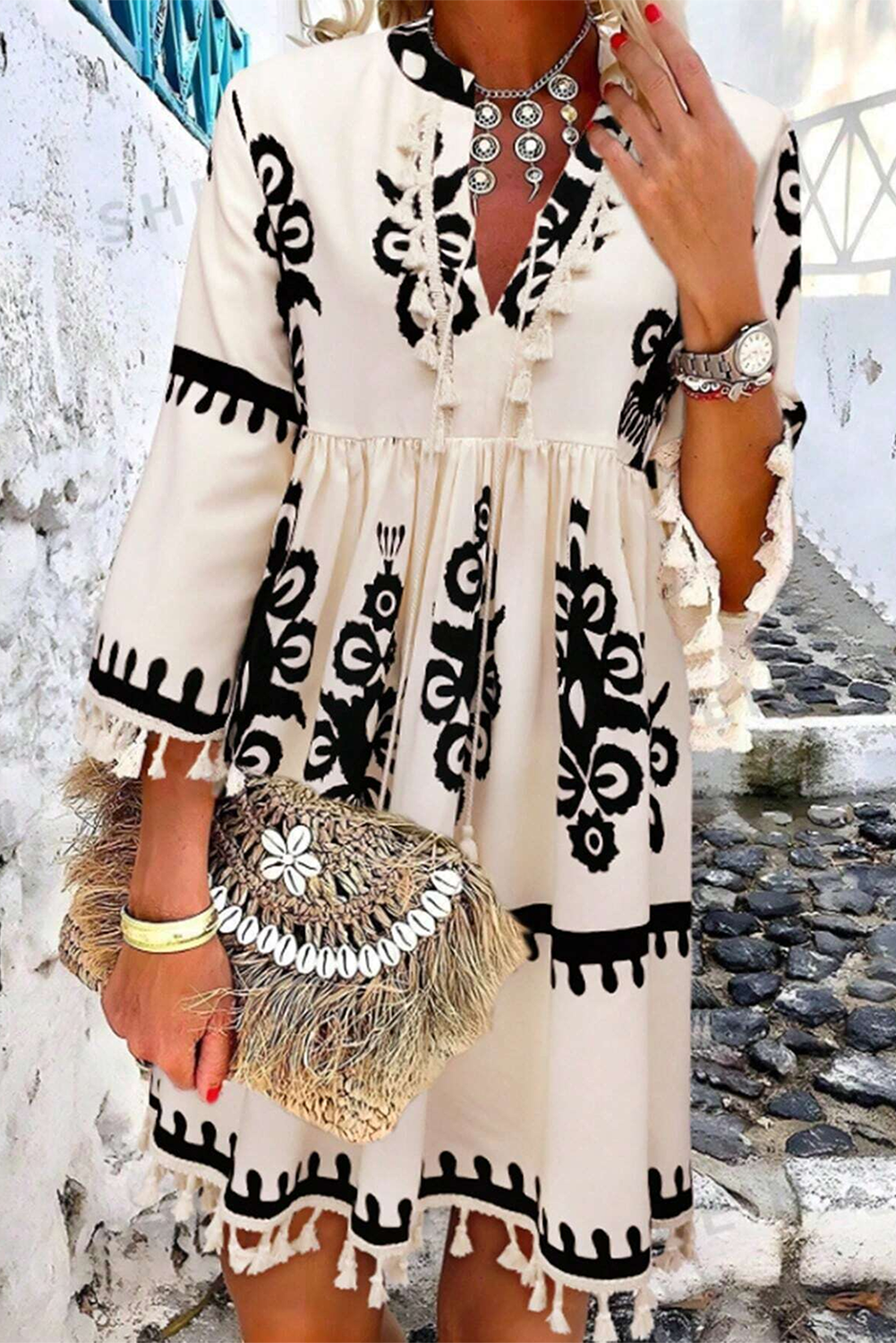 Western Pattern Dress