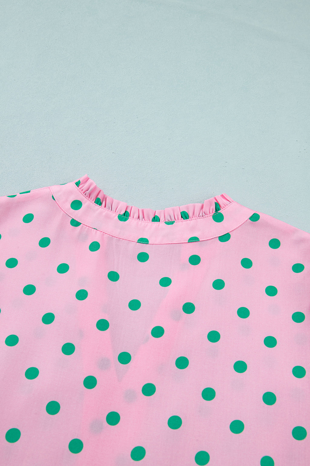 Pink Polka Dot Print Dress