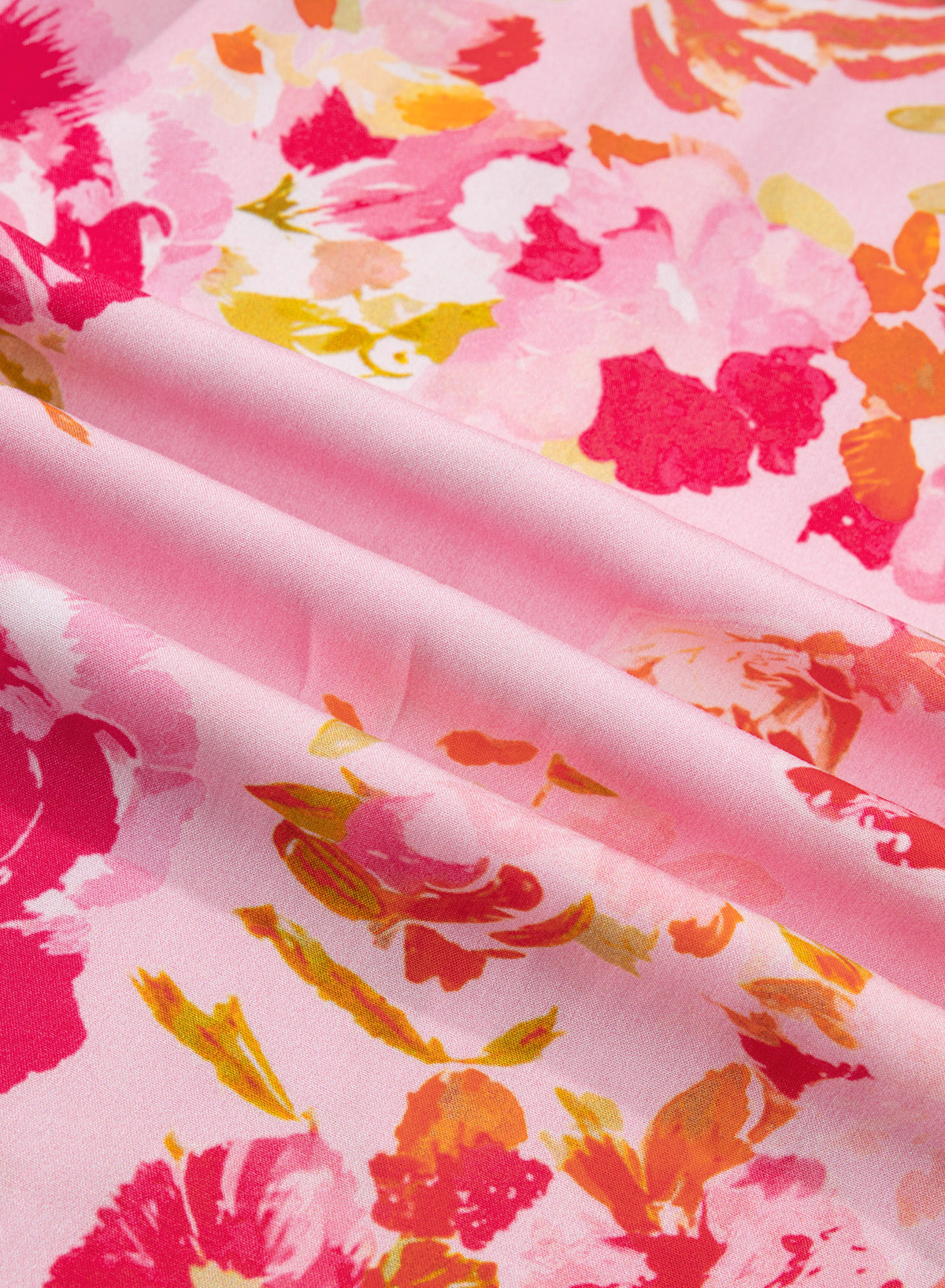 Pink Plus Size Floral Tunic Top