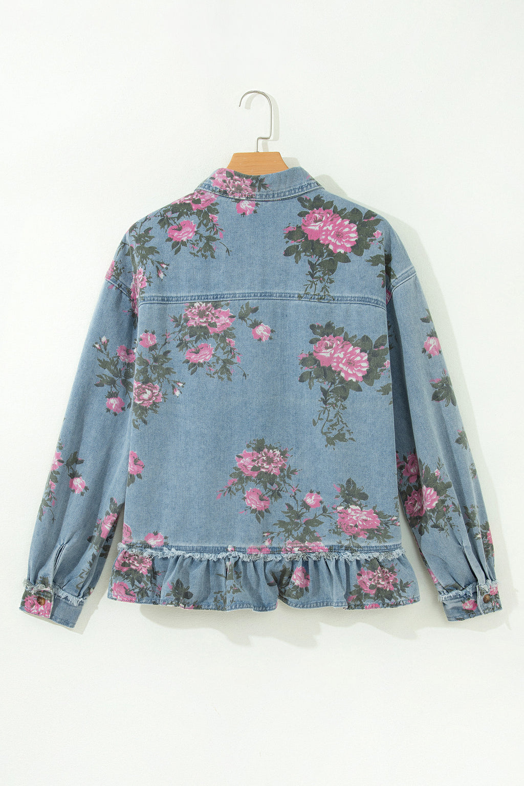 Floral Print Denim Jacket