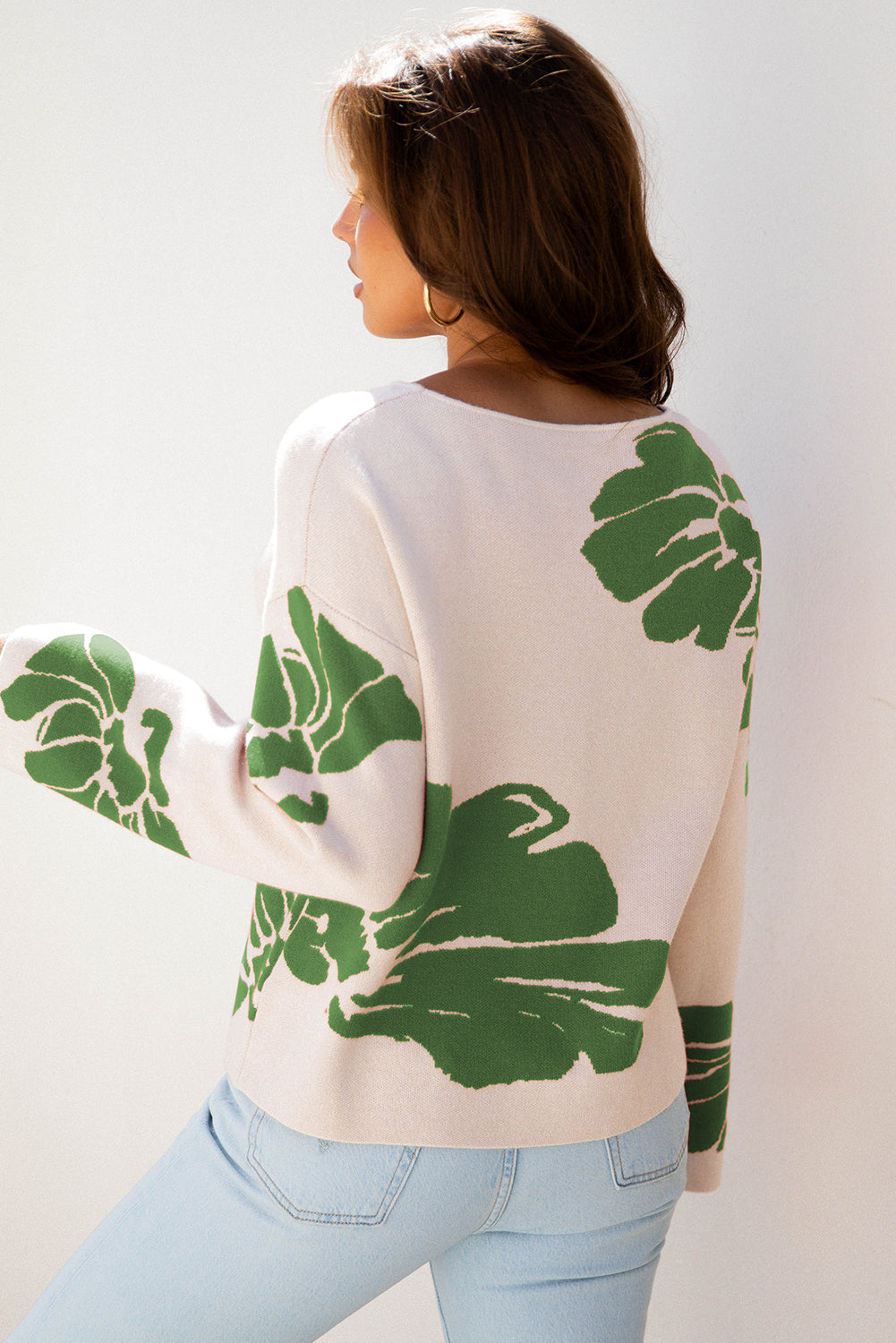 Flower Pattern Sweater