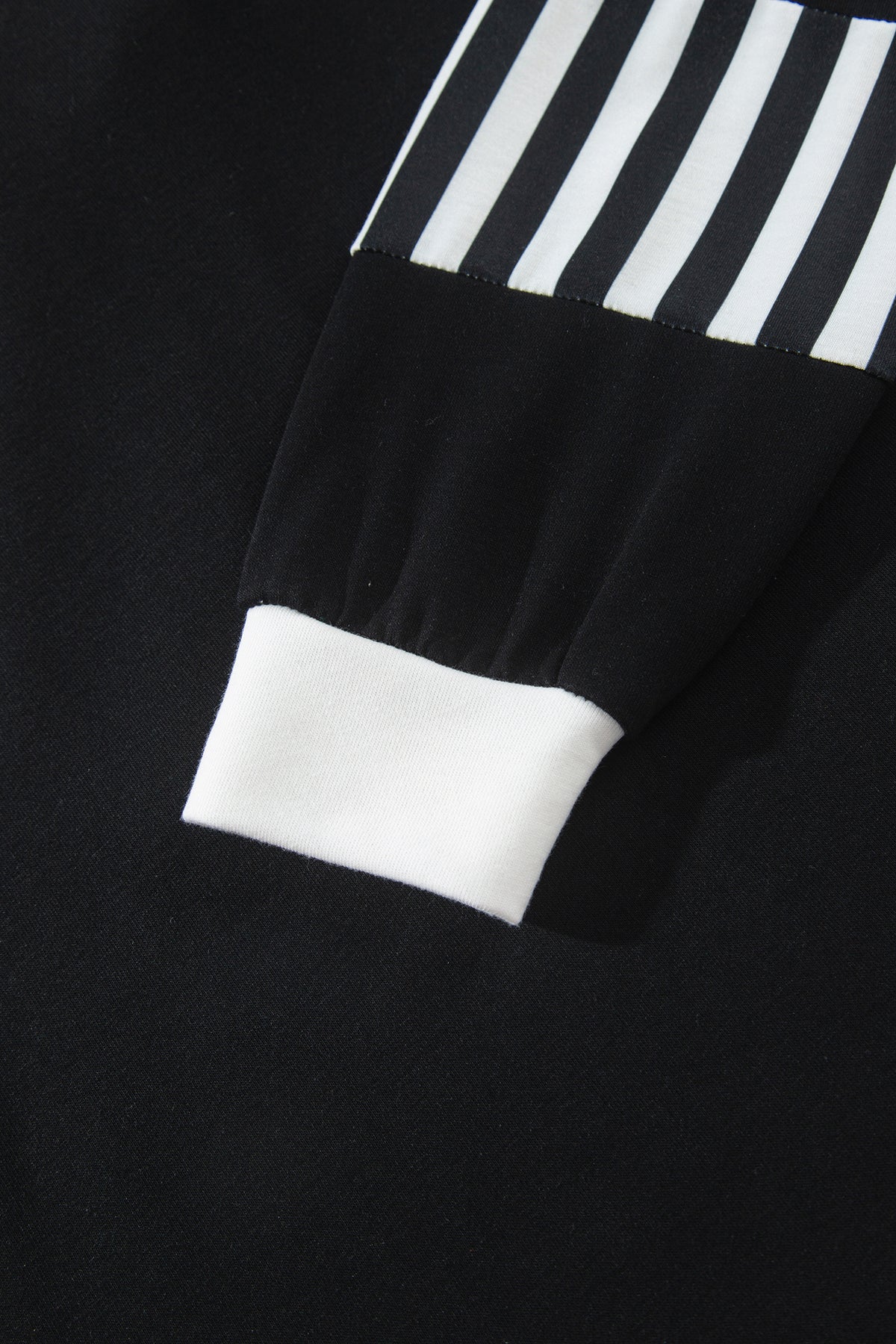 Smoke Green Striped Color Block Pullover Top Drawstring Shorts Set