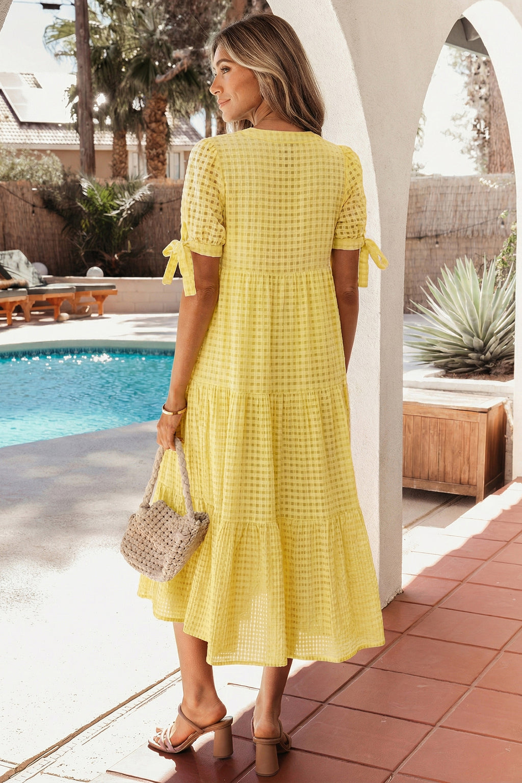 Yellow Midi Dress