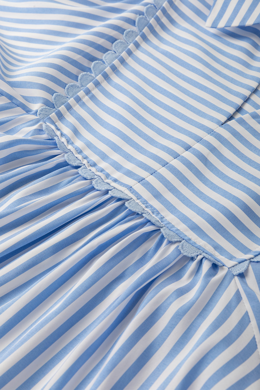 Sky Blue Stripe Blouse