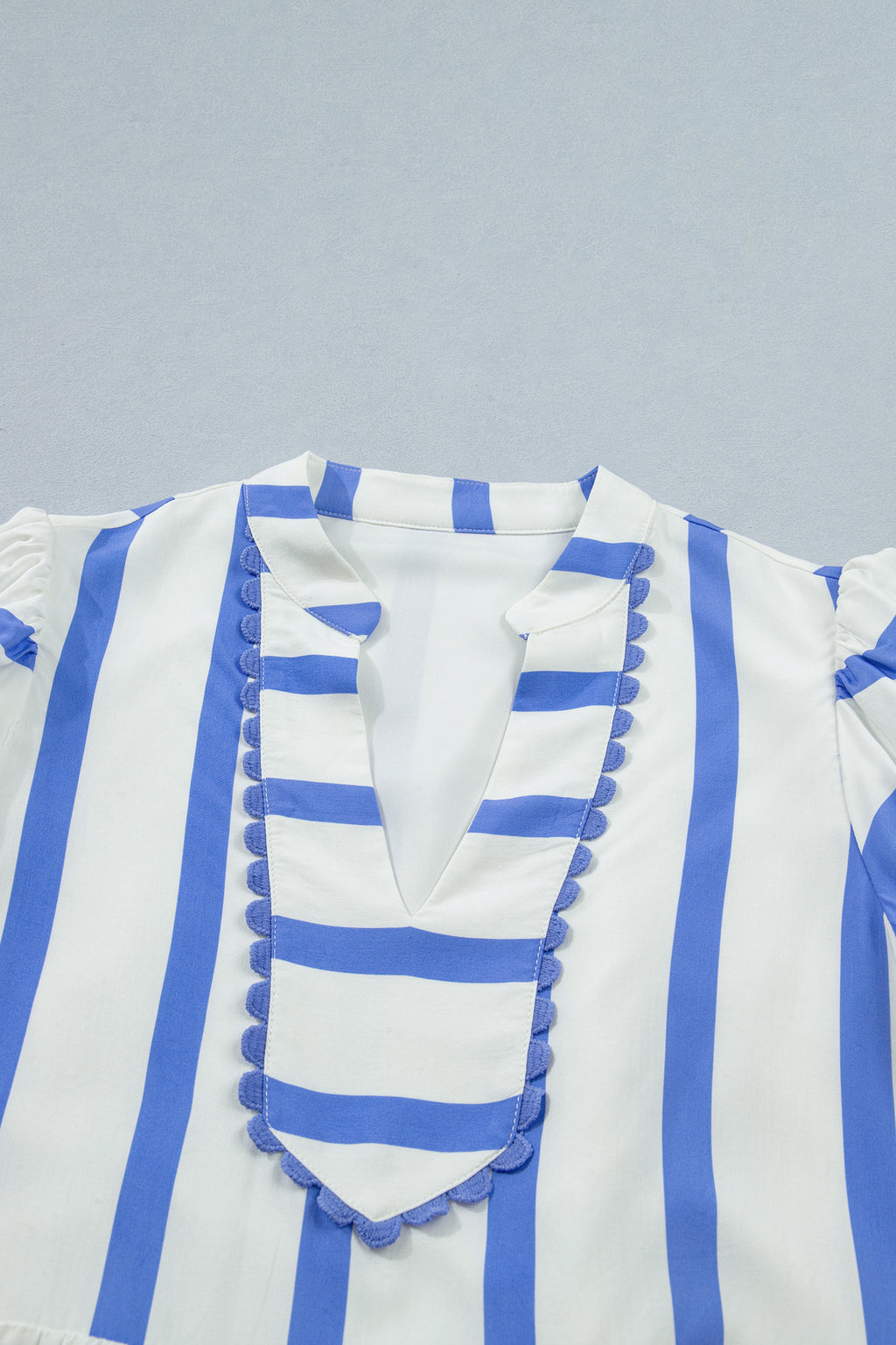 Sky Blue Stripe Blouse