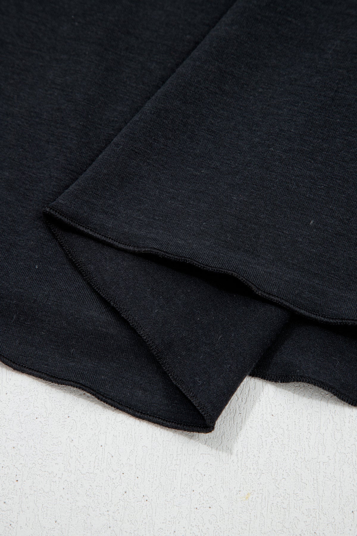 Black Asymmetric Shoulder Detail Short Sleeve Plus Size Maxi Dress