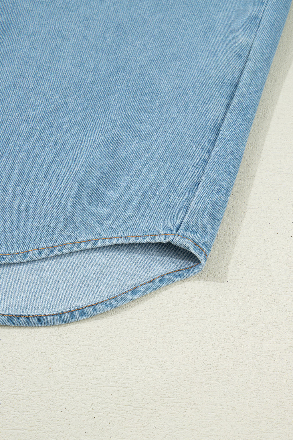 Ruffle Detail Denim Shirt