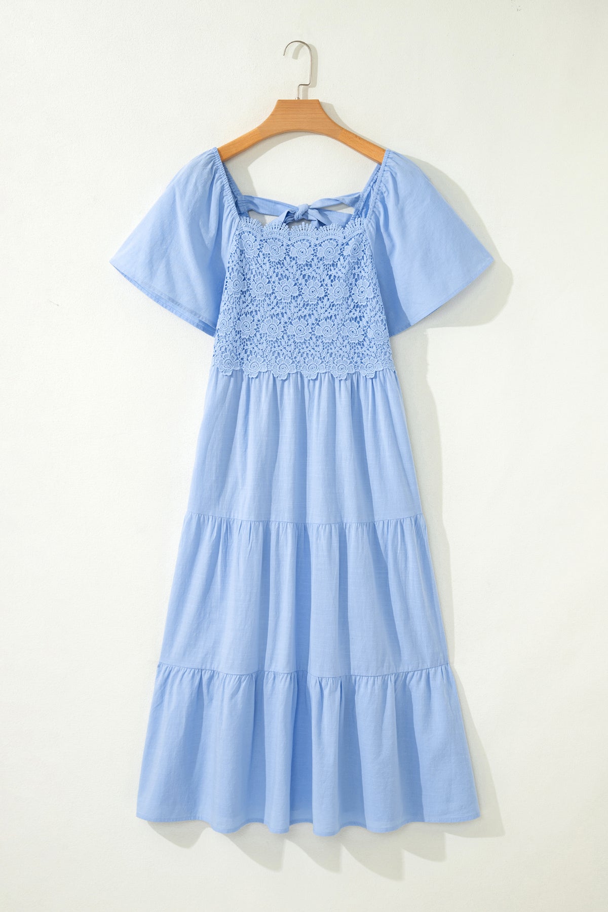 Beau Blue Flowy Midi Dress