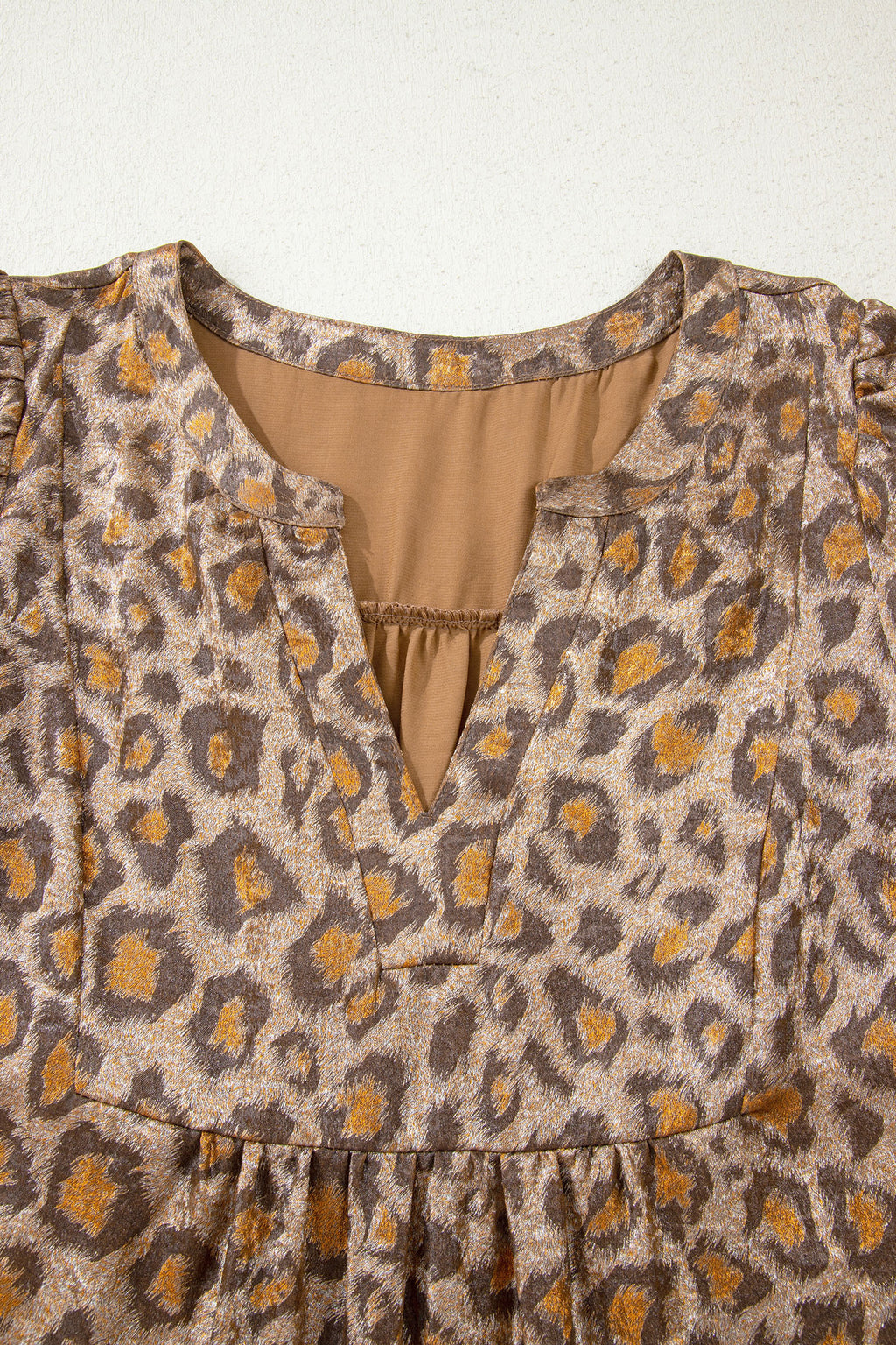 Khaki Leopard Print Dress
