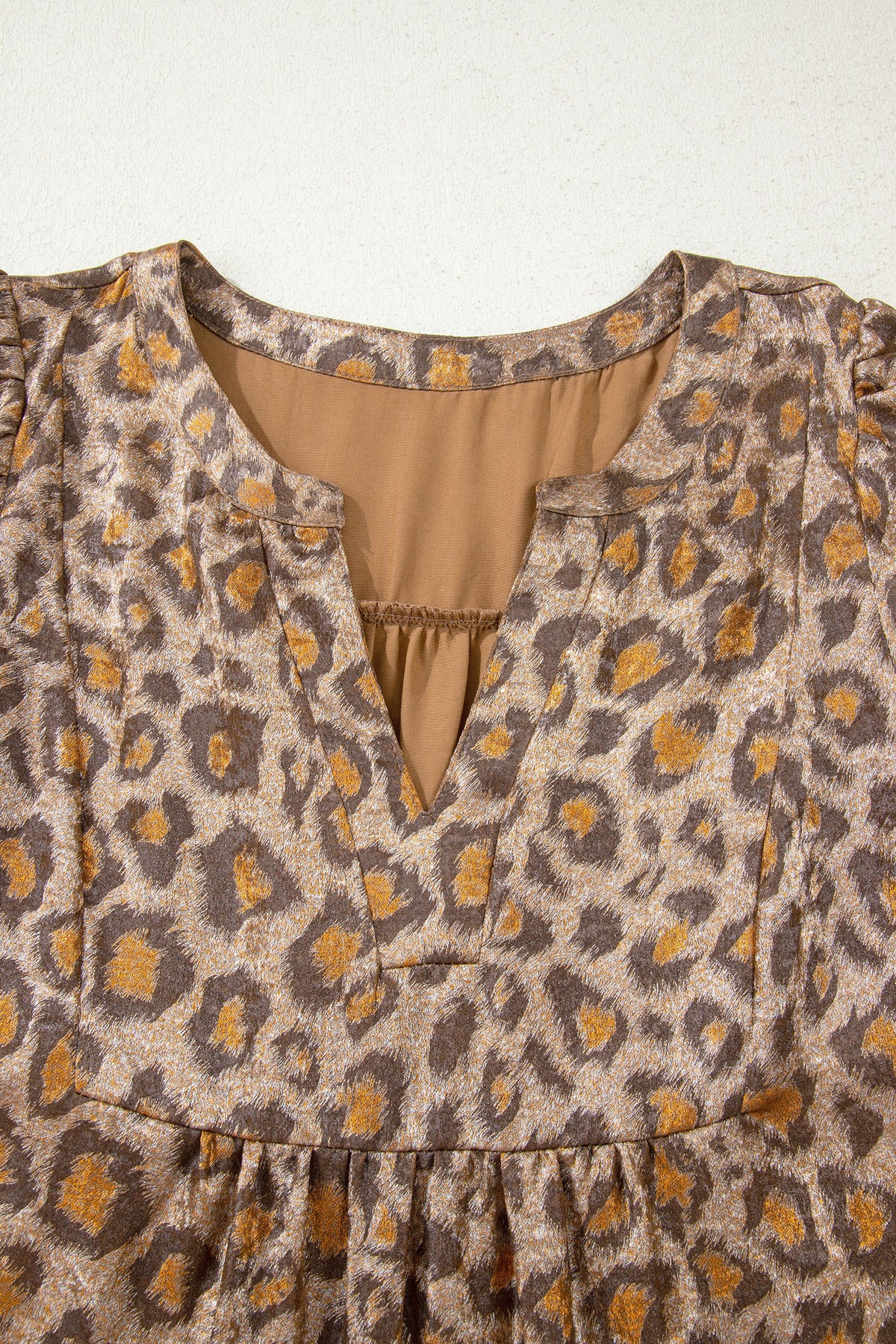 Khaki Leopard Print Dress