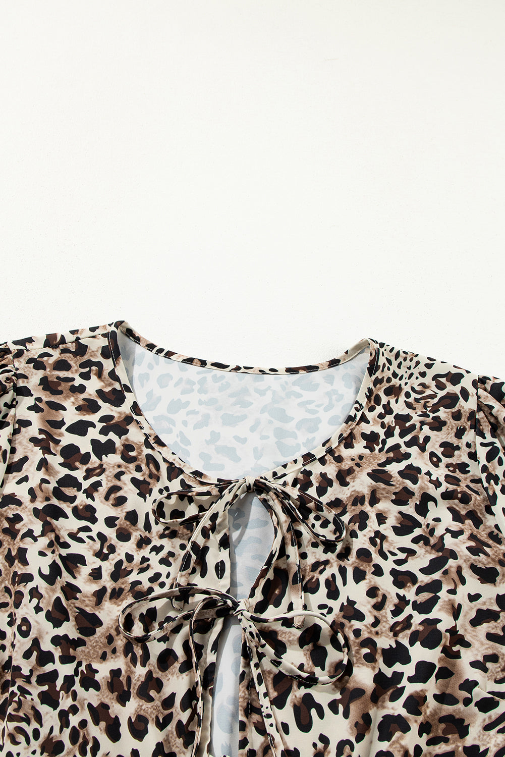 Plus sized Khaki Leopard Print Blouse
