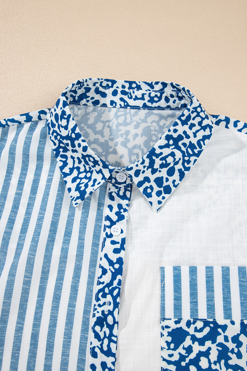 Leopard Striped Western Casual Shirt