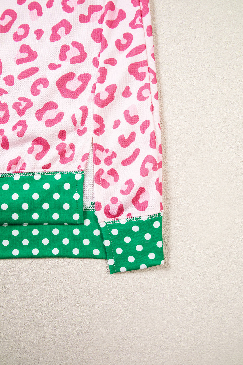 Leopard Polka Dot Long Sleeve Top