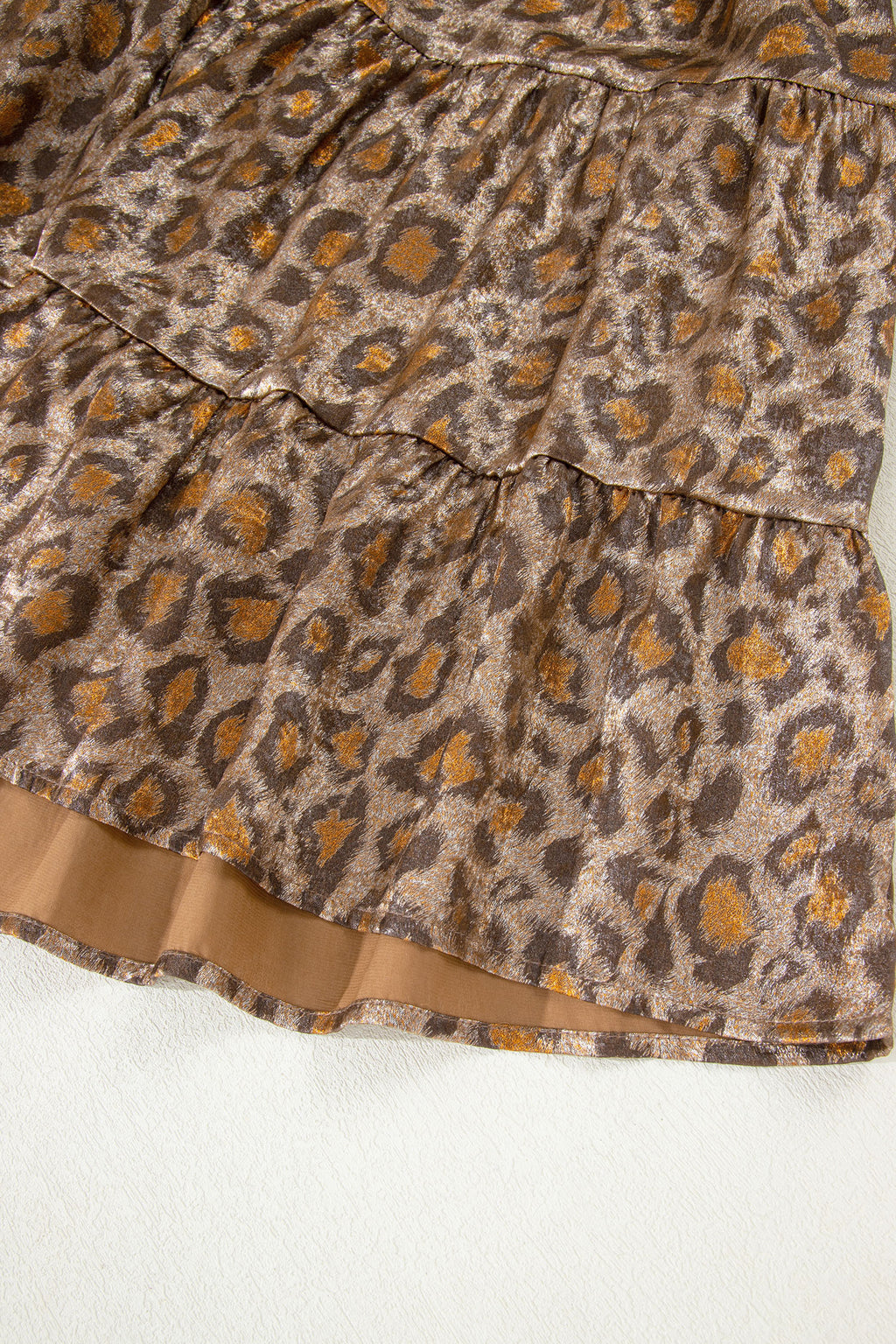 Khaki Leopard Print Dress