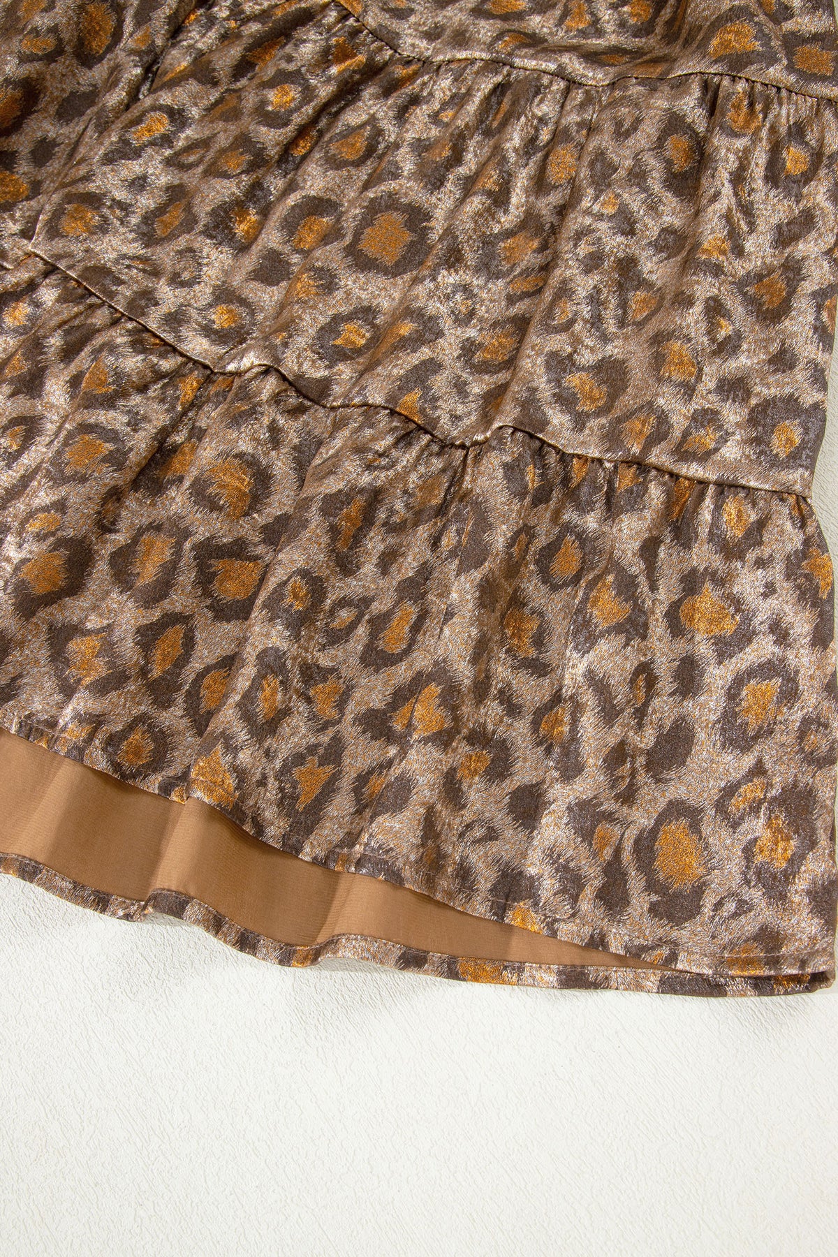 Khaki Leopard Print Dress
