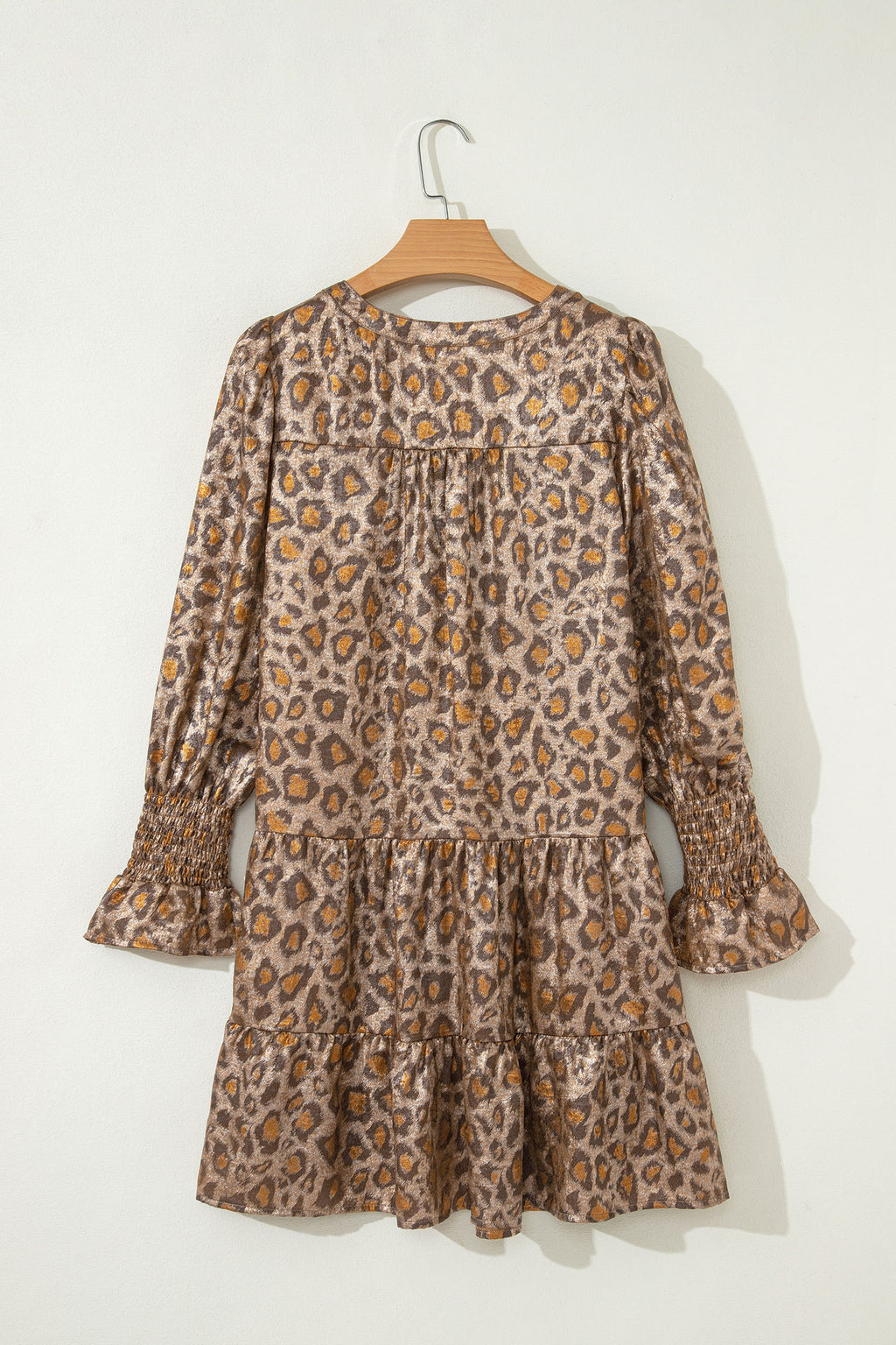 Khaki Leopard Print Dress