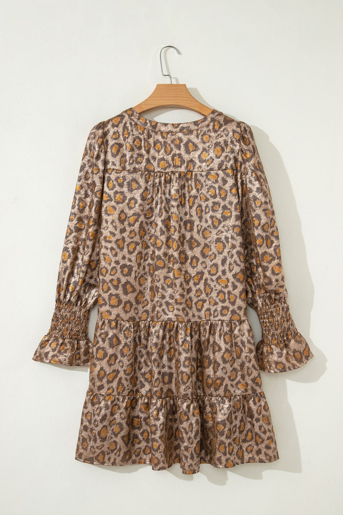 Khaki Leopard Print Dress
