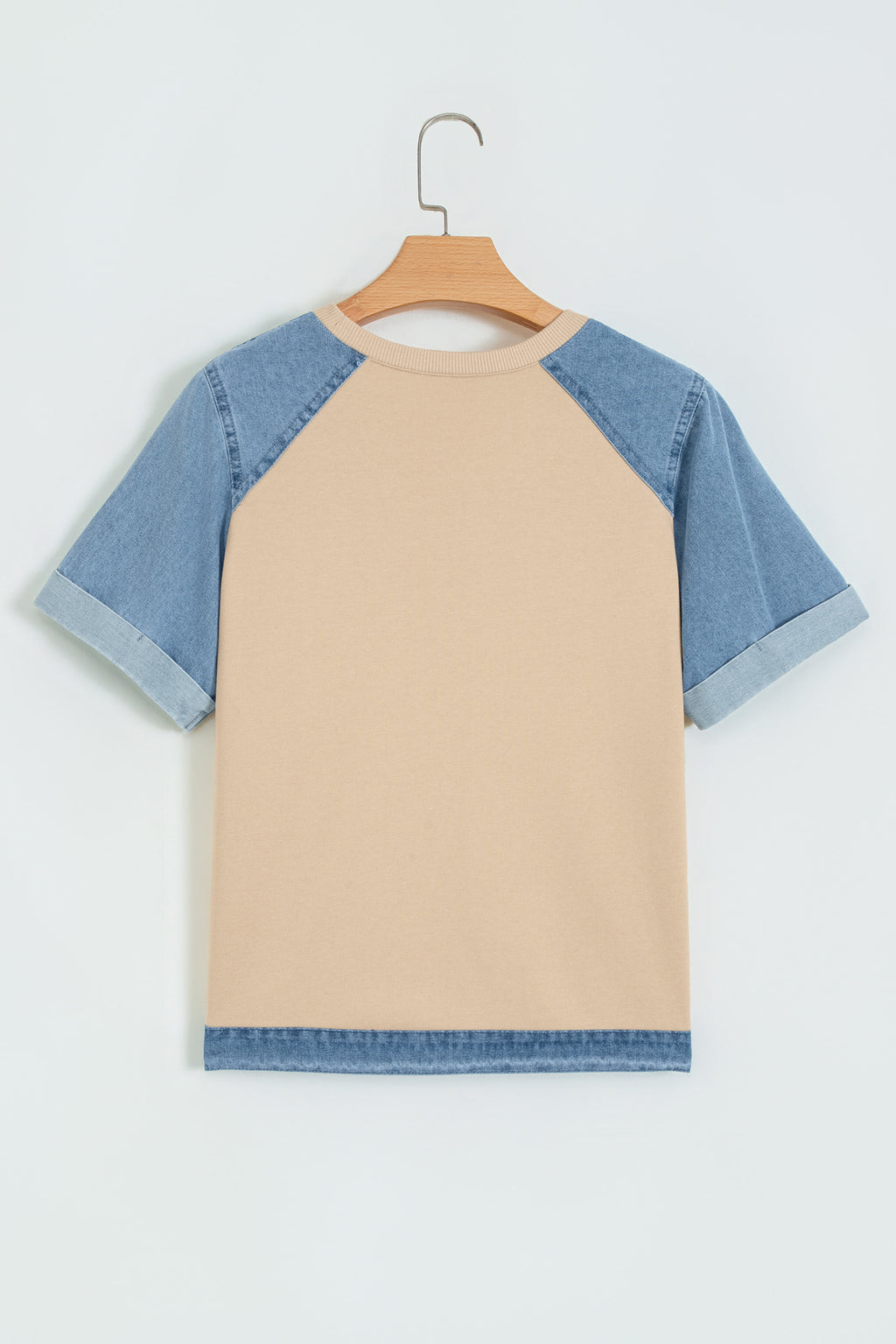 Parchment Denim Round Neck Tee