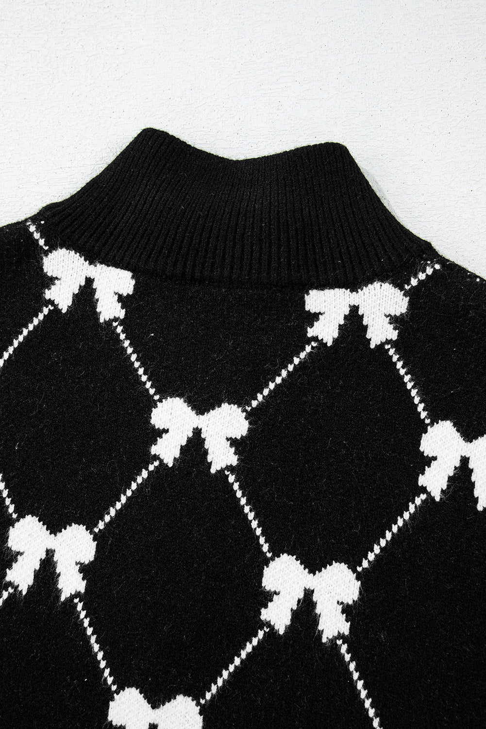 Black Preppy Vibes Sweater Tee